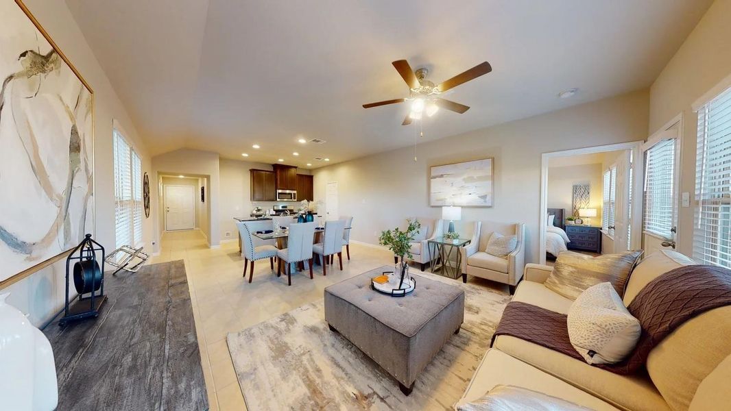 Furnished interior view inside a new home in Sunterra, Katy (Image 16).