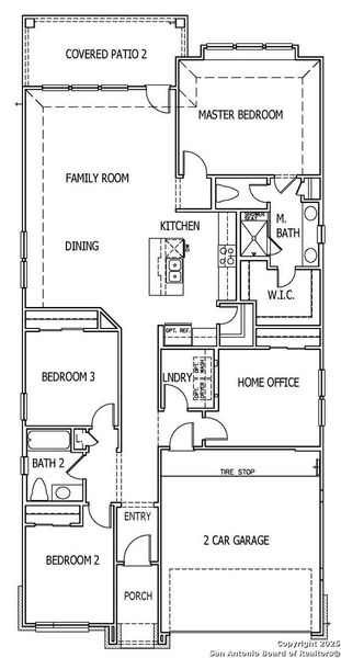 2D floor plan layout of this home in Mayfair, New Braunfels, TX (Image 3). 2D floor plan layout of this home in Mayfair, New Braunfels, TX (Image 3).