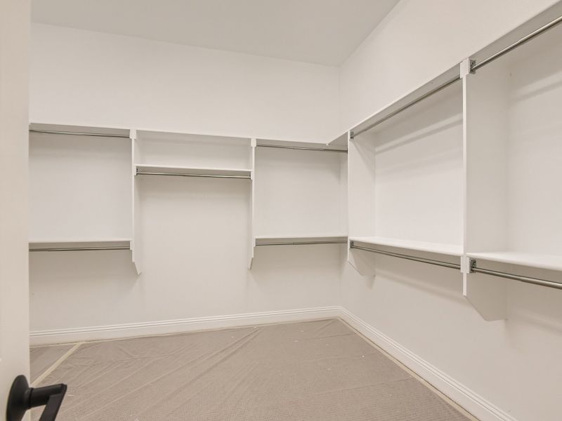 Plan 850 Main Closet Representative Photo