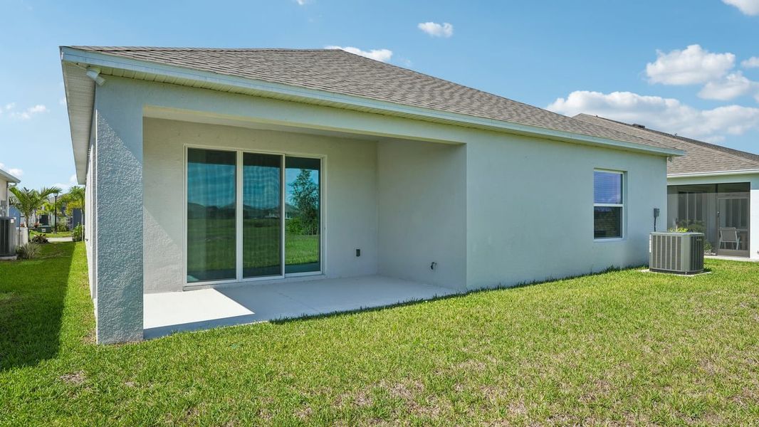 Exterior details and patio area of a home in Heritage Station, Punta Gorda (Image 33).