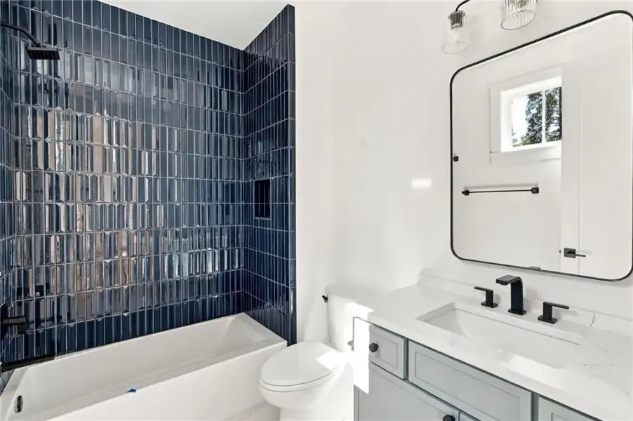 Furnished interior view inside a new home in , Atlanta (Image 61).