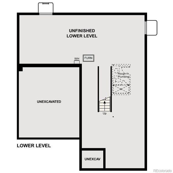 2D floor plan layout of this home in Sweetgrass, Dacono, CO (Image 3).