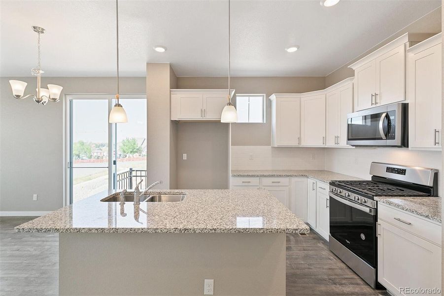 Furnished interior view inside a new home in Settlers Crossing, Commerce City (Image 8). Furnished interior view inside a new home in Settlers Crossing, Commerce City (Image 8).