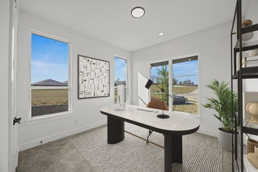 Furnished interior view inside a new home in Chatham Reserve, Providence Village (Image 10).