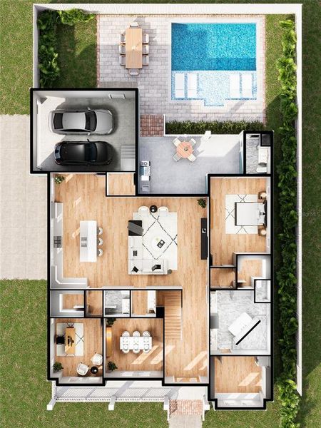 2D floor plan layout of this home in , Tampa, FL (Image 5). 2D floor plan layout of this home in , Tampa, FL (Image 5).