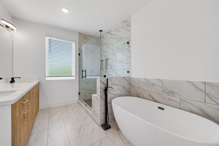 Furnished interior view inside a new home in , Houston (Image 18).