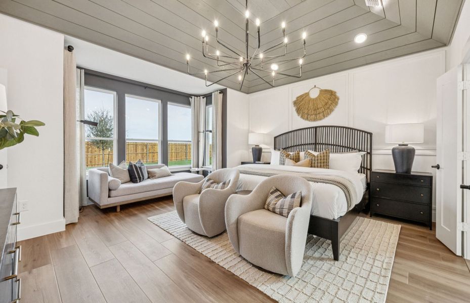 Representative furnished interior of a home built from the Rainier by Pulte Homes in Ribbonwood, Aubrey (Image 30).