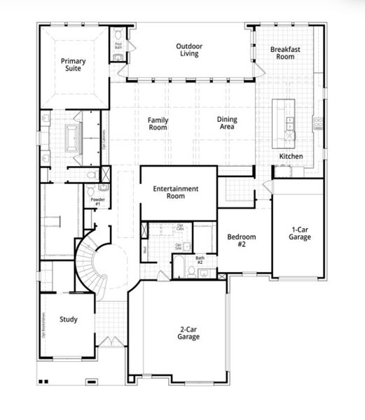 2D floor plan layout for the Lucca by Highland Homes in Fulbrook on Fulshear Creek, Fulshear, TX (Image 33). 2D floor plan layout for the Lucca by Highland Homes in Fulbrook on Fulshear Creek, Fulshear, TX (Image 33).