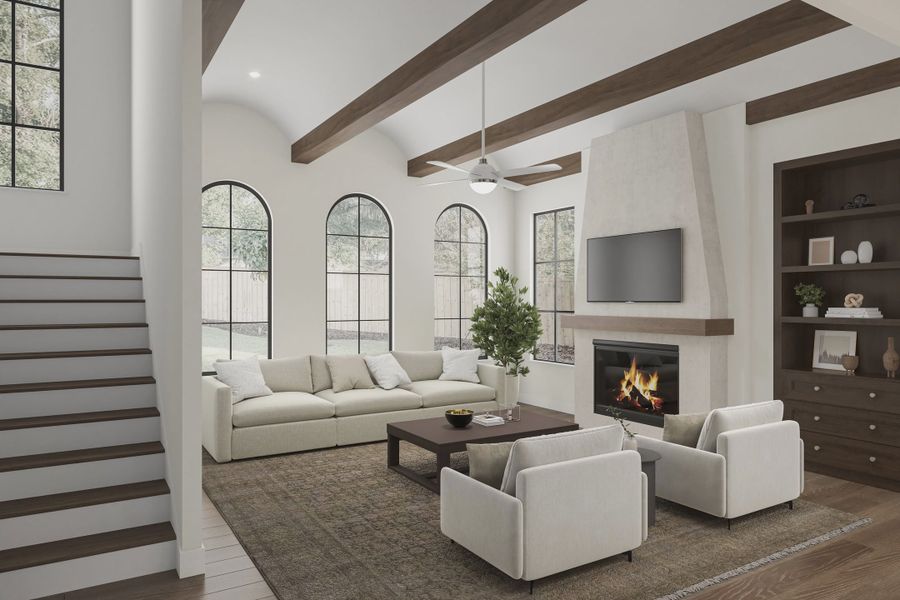 Representative furnished interior of a home built from the The Sienna by Homebound in The Villas at Lakeside, Flower Mound (Image 9). Representative furnished interior of a home built from the The Sienna by Homebound in The Villas at Lakeside, Flower Mound (Image 9).