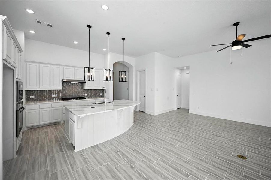 Furnished interior view inside a new home in Wellington: 50ft. lots, Haslet (Image 10).