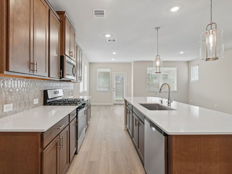 Furnished interior view inside a new home in Parkway Commons - City Series, Missouri City (Image 4).