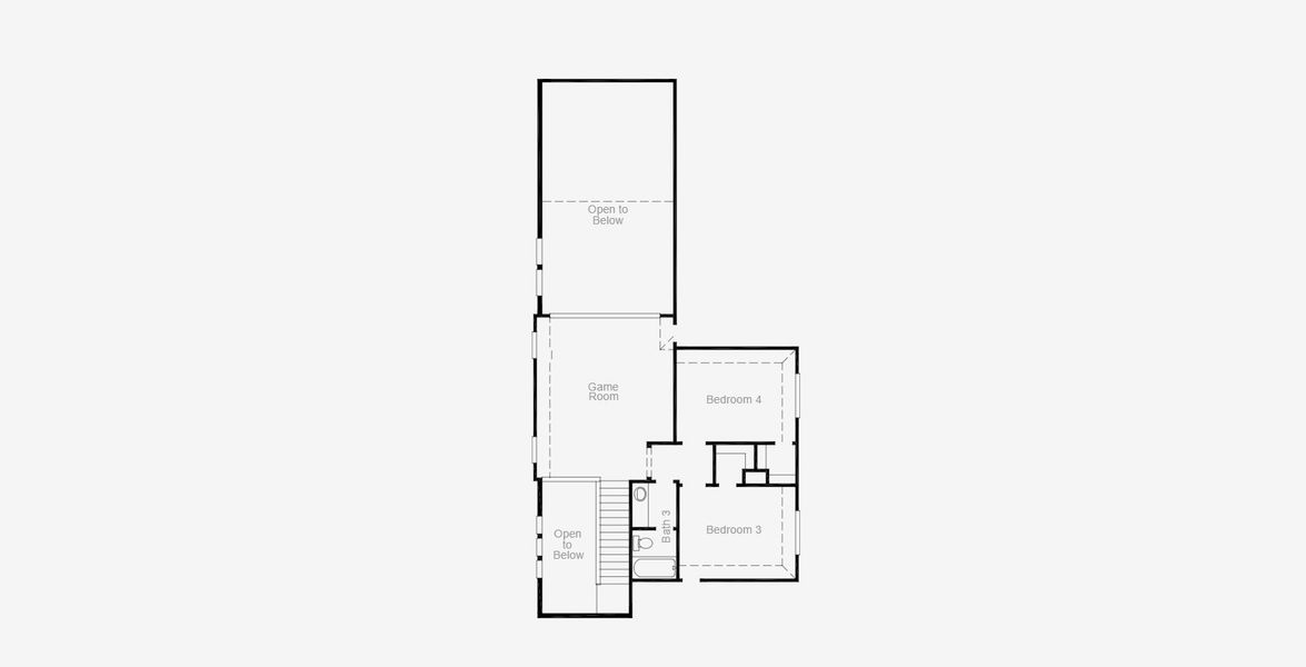 2D floor plan layout for the Covington (2369-HV-30) by Coventry Homes in The Trails, New Caney, TX (Image 4).