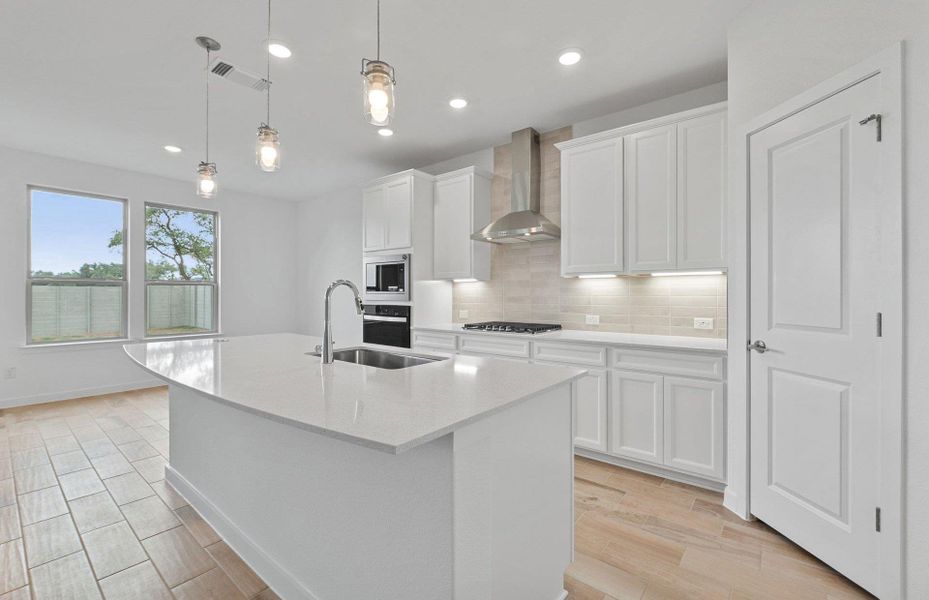 Furnished interior view inside a new home in Wolf Ranch, Georgetown (Image 7).