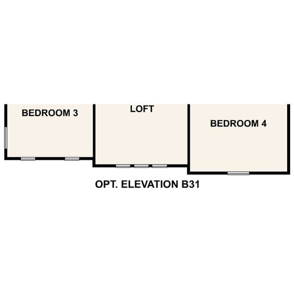 2D floor plan layout of this home in Northshore, Kingsland, GA (Image 9).
