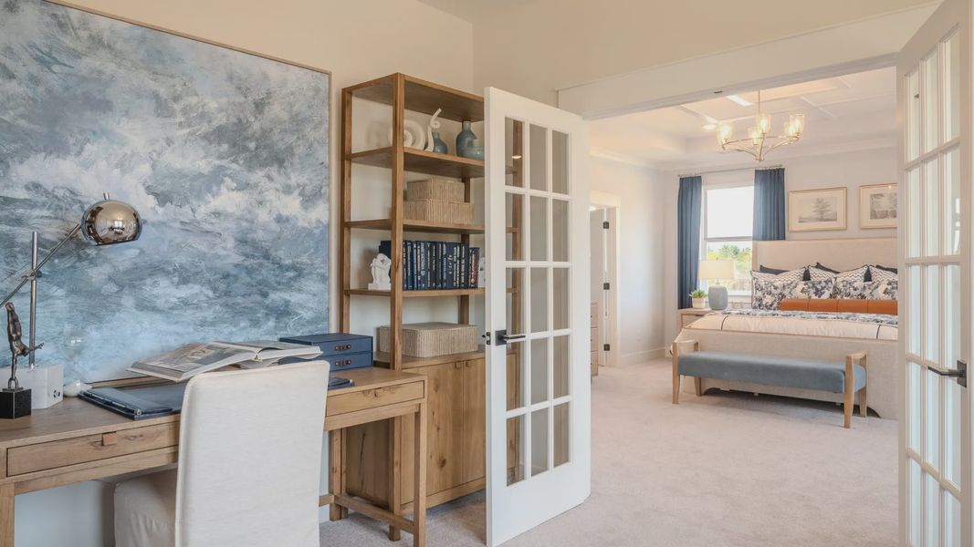 Dedicated study attached to primary bedroom