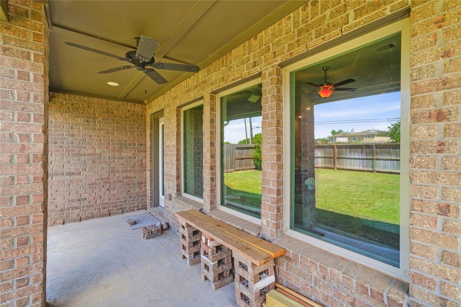 Exterior details and patio area of a home in Candela, Richmond (Image 27).