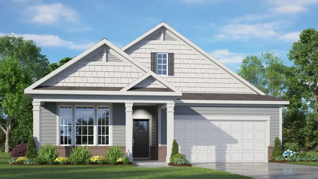 Representative exterior photo of a completed home built from the CLIFTON - Freedom by D.R. Horton in Chambray, New Bern, NC (Image 7).