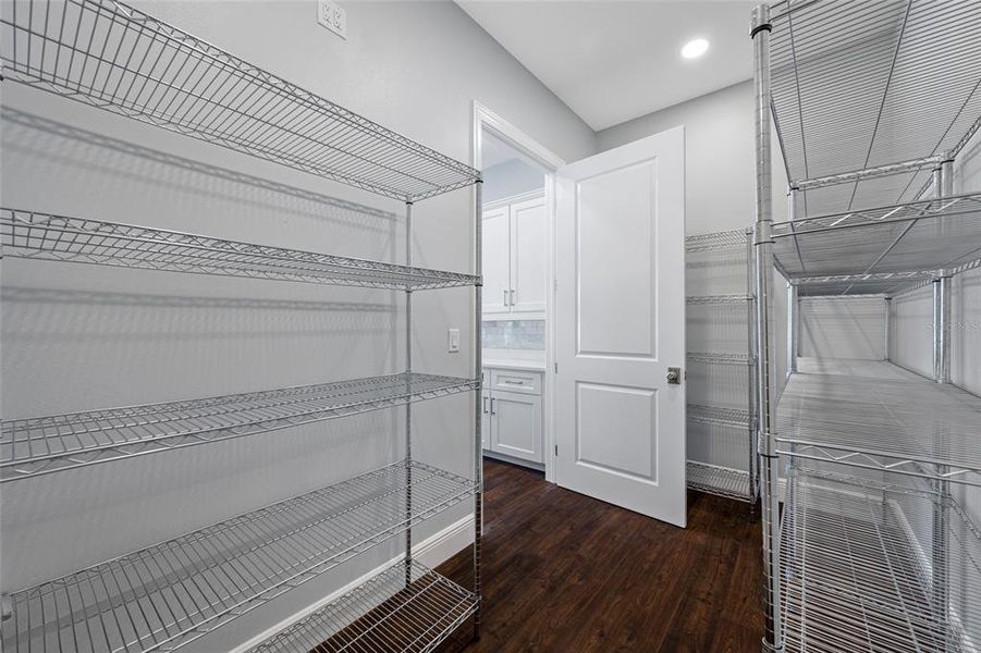 Walk-through pantry