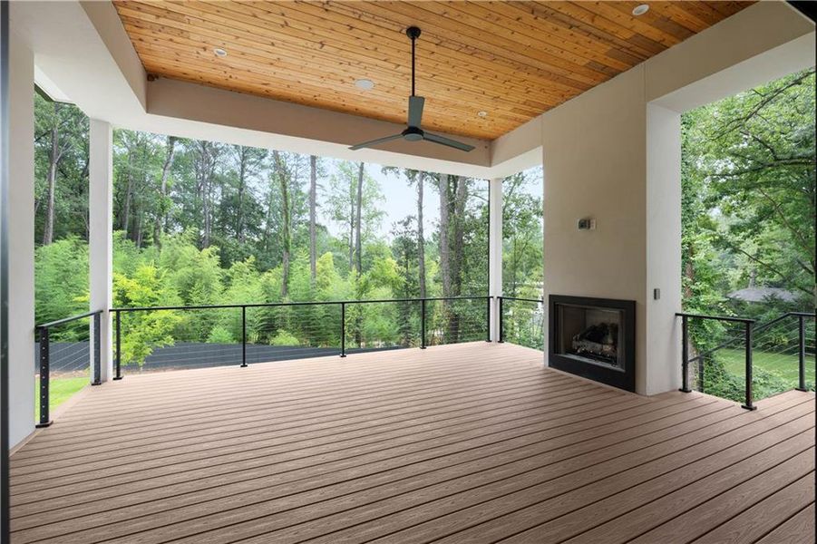 Exterior details and patio area of a home in , Atlanta (Image 3). Exterior details and patio area of a home in , Atlanta (Image 3).