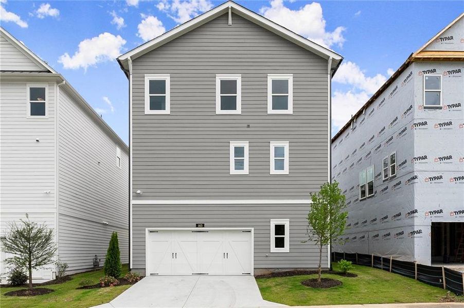 Front exterior of a new home in West Town, Atlanta, GA, highlighting curb appeal (Image 2).