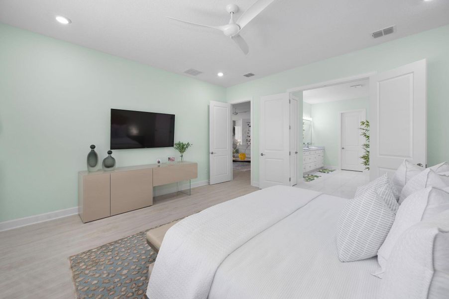 Furnished interior view inside a new home in , Port St. Lucie (Image 24).