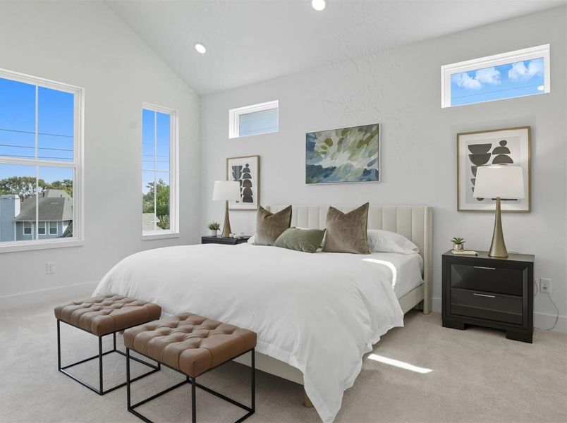 Furnished interior view inside a new home in , Houston (Image 8).