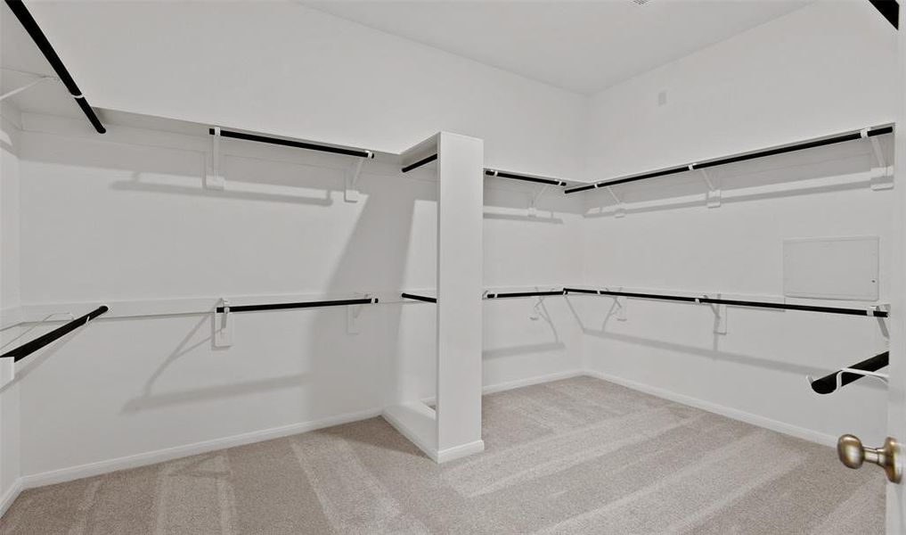 Huge owner's walk-in closet (*Photo not of actual home and used for illustration purposes only.)