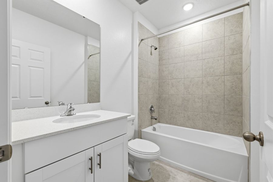Furnished interior view inside a new home in Highfield at Twisted Oaks, Wildwood (Image 9).