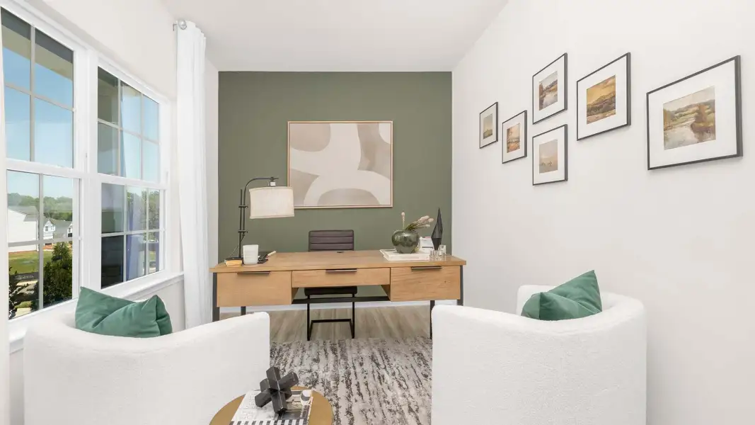 Furnished interior view inside a new home in Reedy Creek Preserve, Charlotte (Image 27).