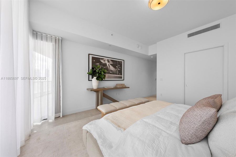 Furnished interior view inside a new home in Five Park, Miami Beach (Image 42).