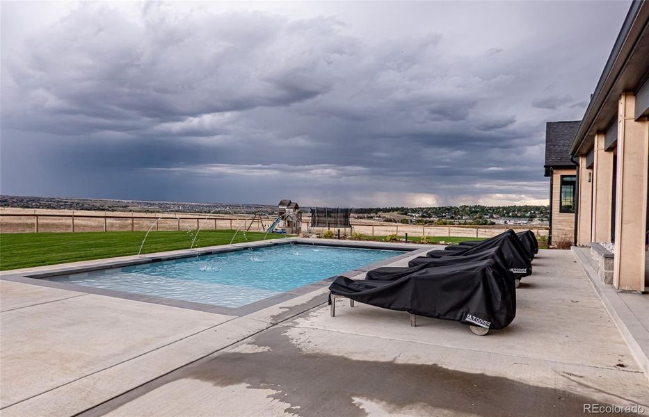 Exterior details and patio area of a home in , Franktown (Image 4).