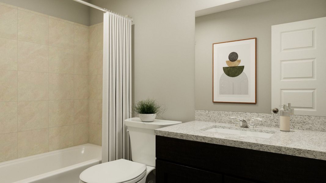 Representative furnished interior of a home built from the The Sage by Legend Homes in Cinco Lakes, San Antonio (Image 14).