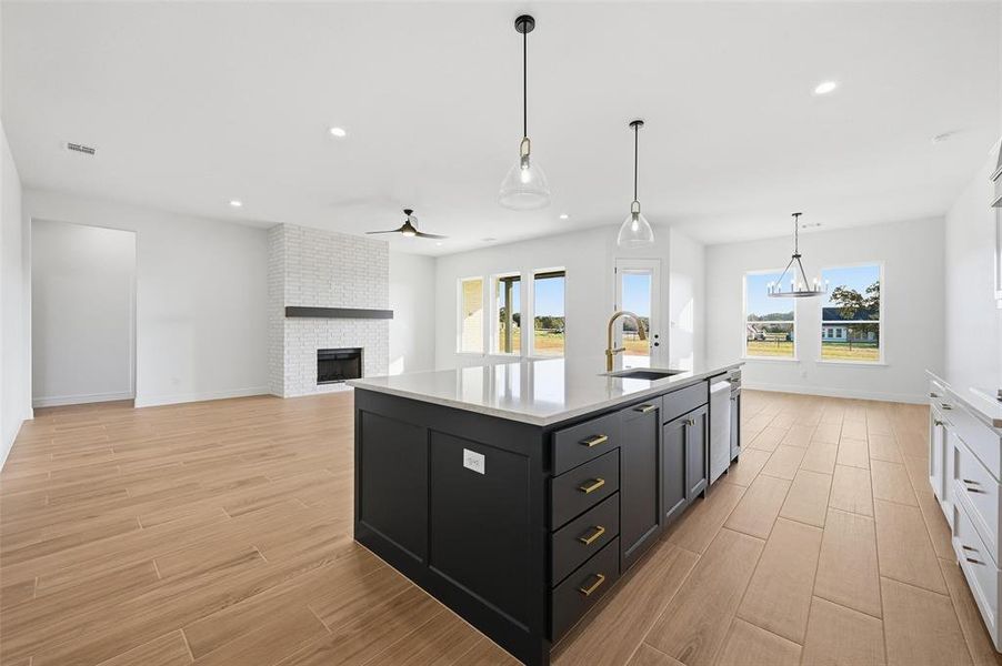 Furnished interior view inside a new home in , Azle (Image 10).