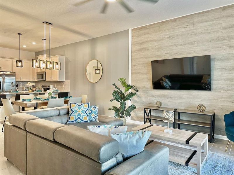 Furnished interior view inside a new home in , Davenport (Image 8).