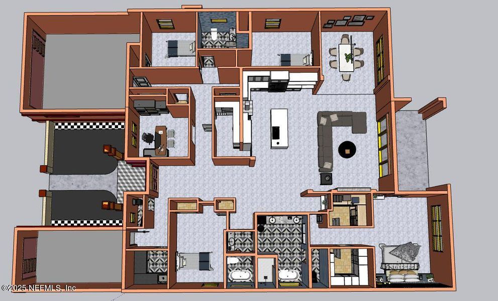 2D floor plan layout of this home in , Palm Coast, FL (Image 4). 2D floor plan layout of this home in , Palm Coast, FL (Image 4).