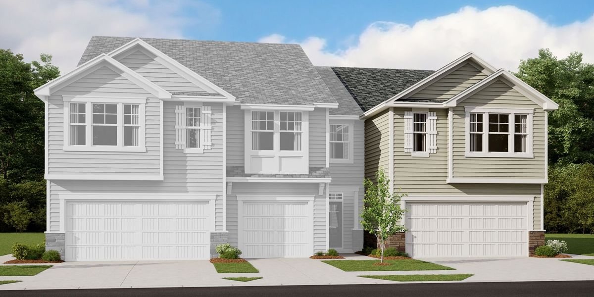 Representative exterior photo of a completed home built from the Briana by Mattamy Homes in The Townes at Cheyney, Charlotte, NC (Image 18).