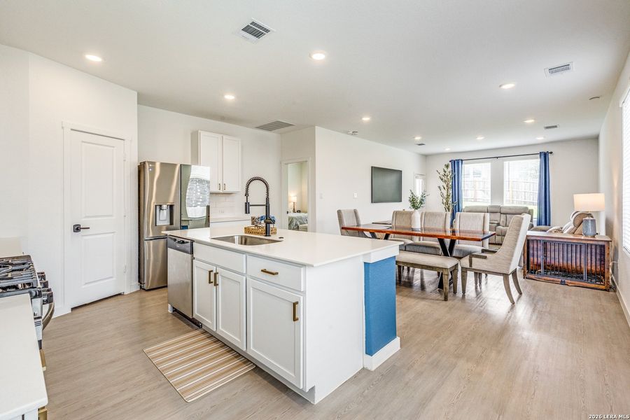 Furnished interior view inside a new home in Hidden Trails, Bulverde (Image 14).