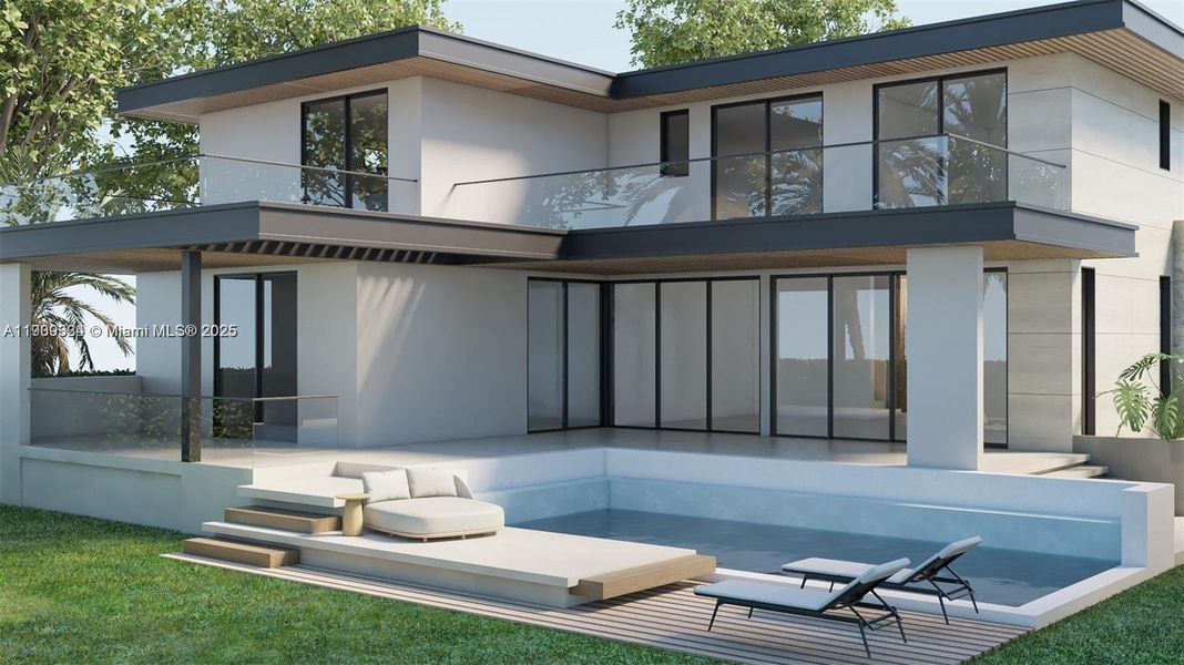 Exterior details and patio area of a home in , Key Biscayne (Image 4). Exterior details and patio area of a home in , Key Biscayne (Image 4).