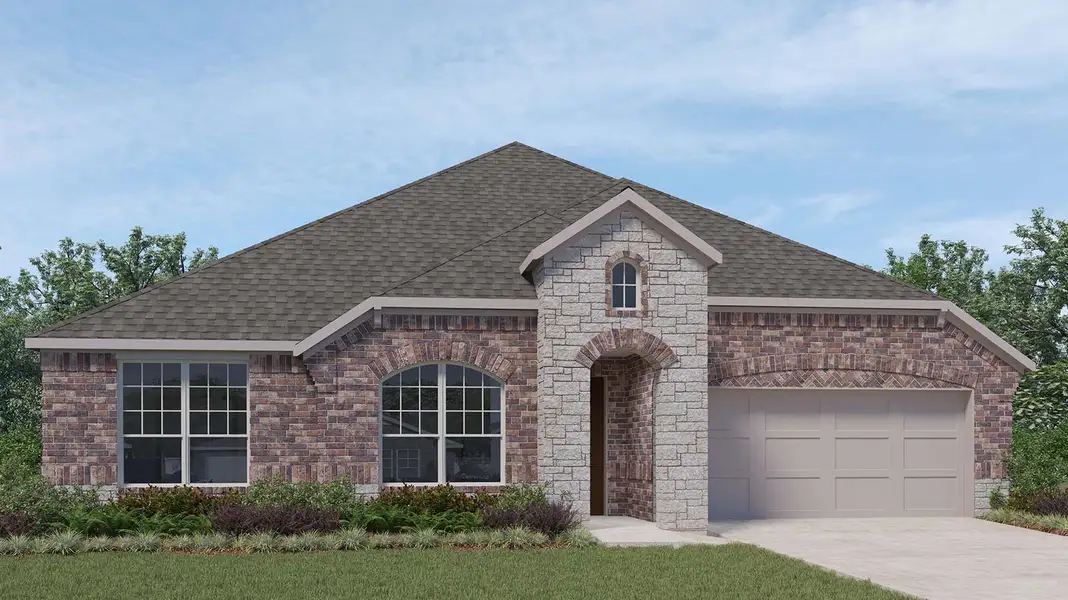 Representative exterior photo of a completed home built from the Cardinale by D.R. Horton in Westland Ranch 60' Homesites, League City, TX (Image 26). Representative exterior photo of a completed home built from the Cardinale by D.R. Horton in Westland Ranch 60' Homesites, League City, TX (Image 26).