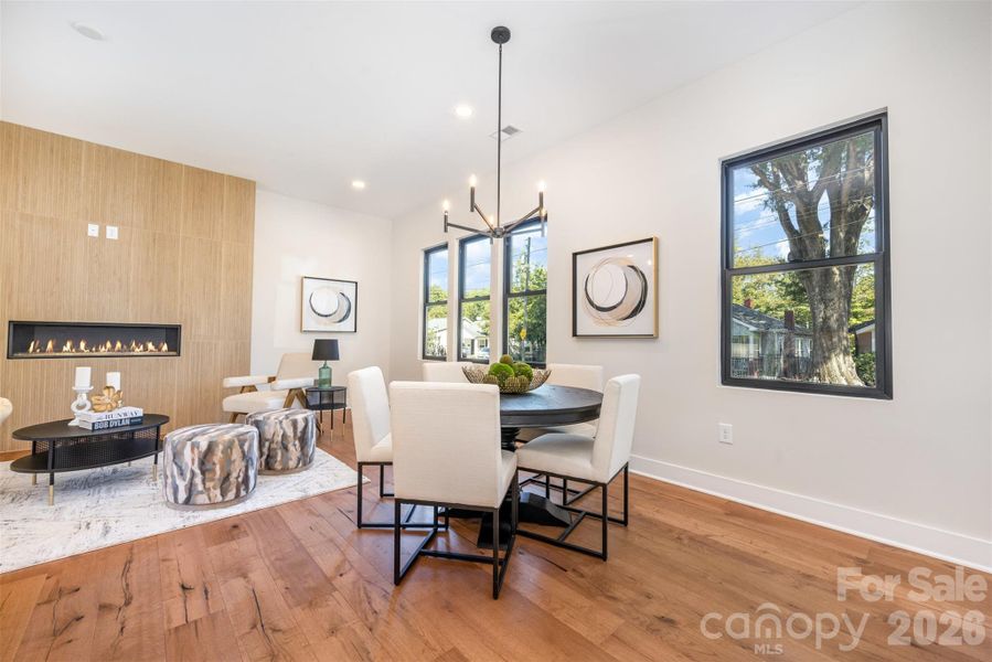 Furnished interior view inside a new home in , Charlotte (Image 10).