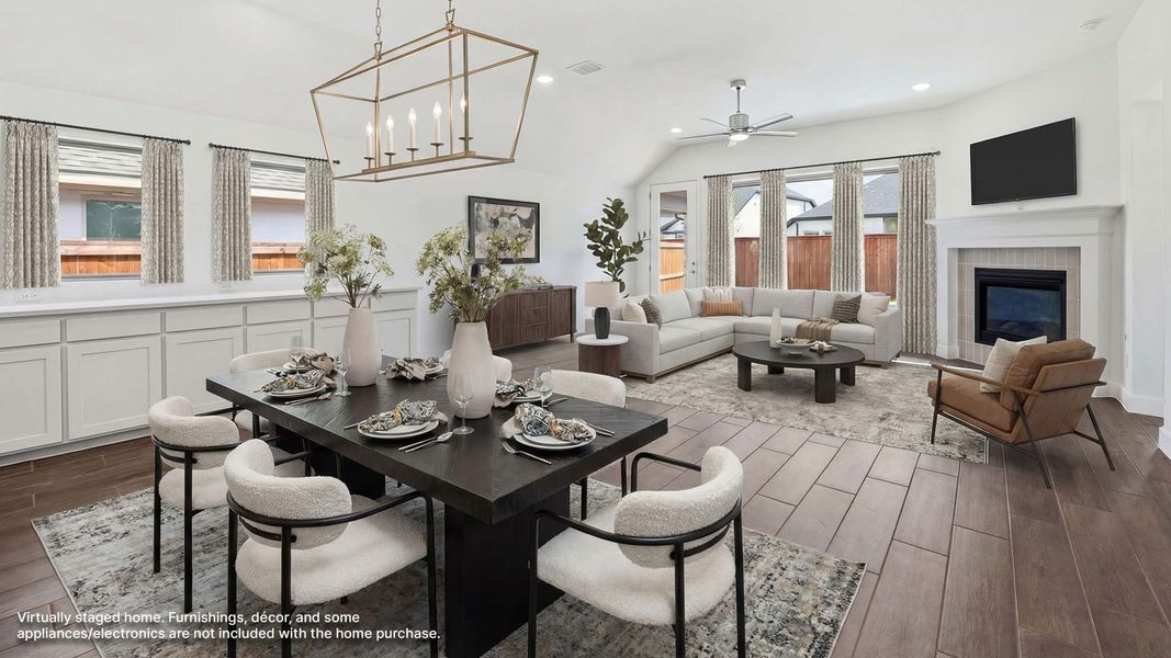 Furnished interior view inside a new home in Cambridge Crossing, Celina (Image 7).
