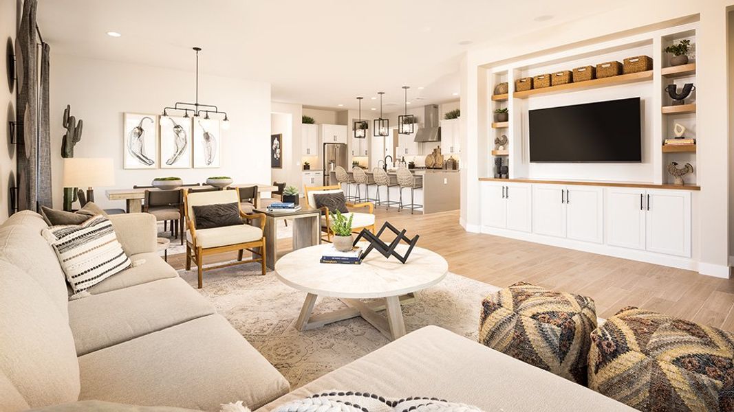 Furnished interior view inside a new home in Ellsworth Ranch, Queen Creek (Image 3).
