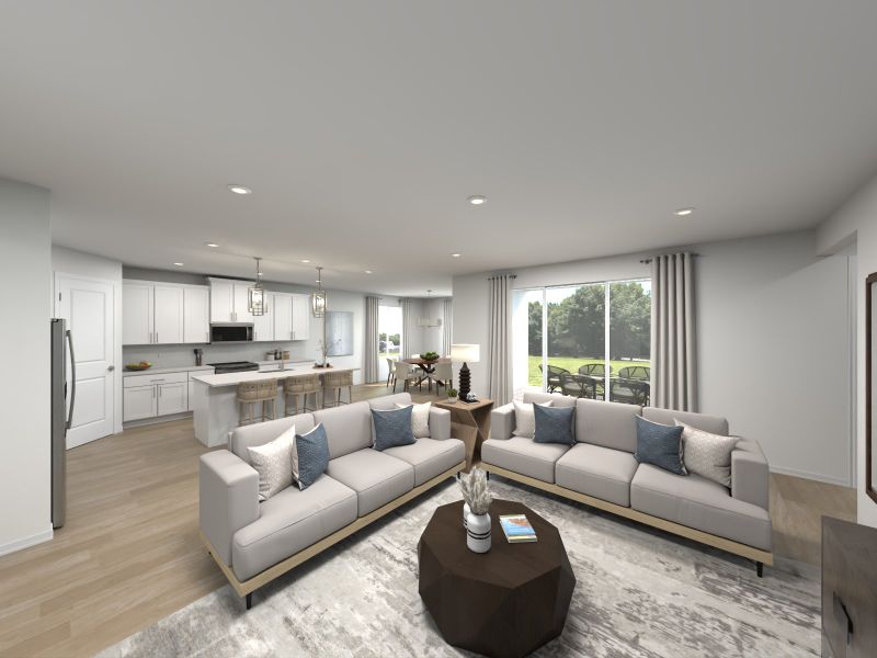 Furnished interior view inside a new home in Colbert Landings - Reserve Series, Palm Coast (Image 6).