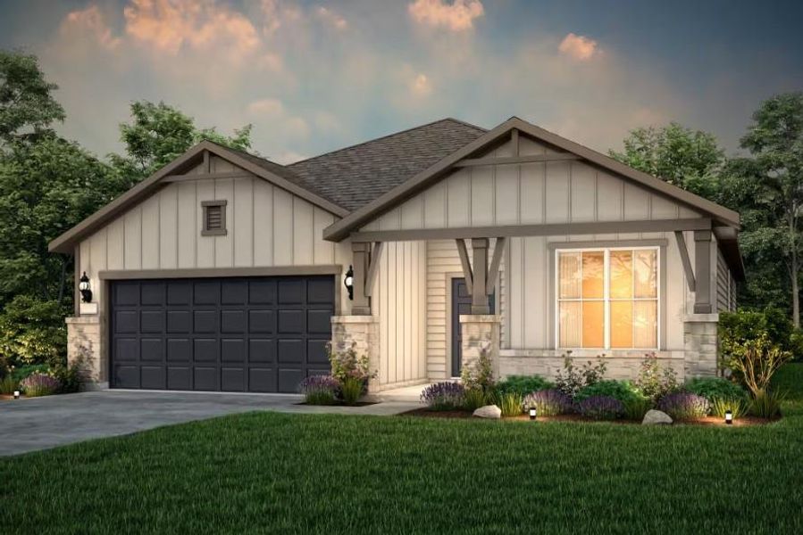 Pulte Homes, Burnet elevation 41, rendering