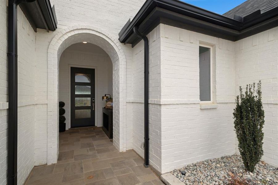 Exterior details and patio area of a home in , Denton (Image 3).