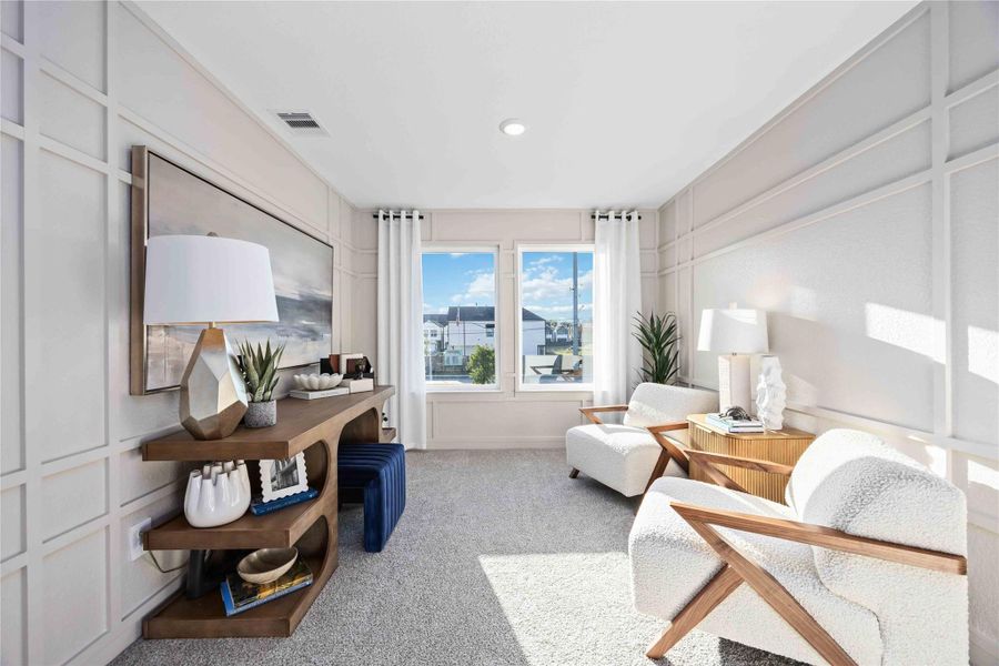 Furnished interior view inside a new home in Wheatley Oaks, Houston (Image 7).