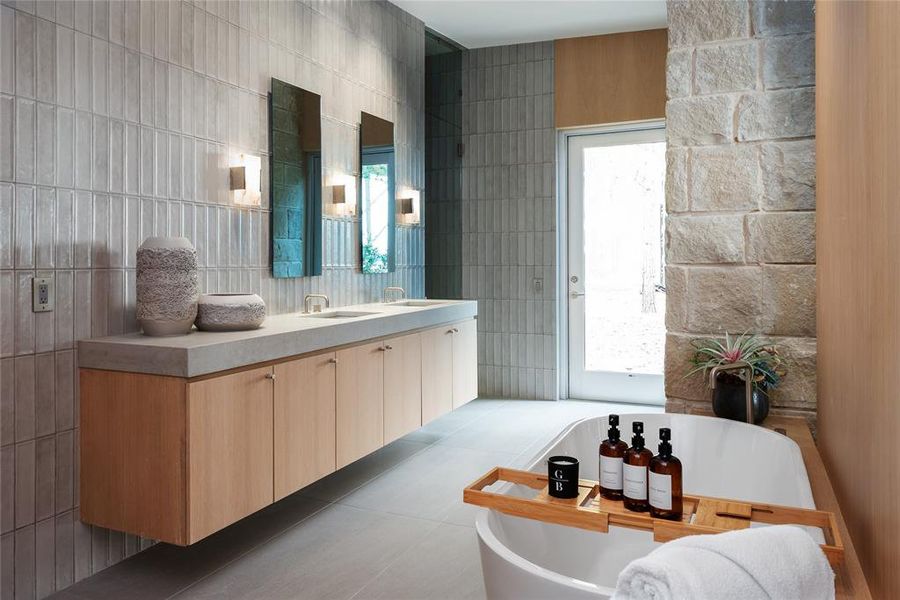 Furnished interior view inside a new home in , Malakoff (Image 11).