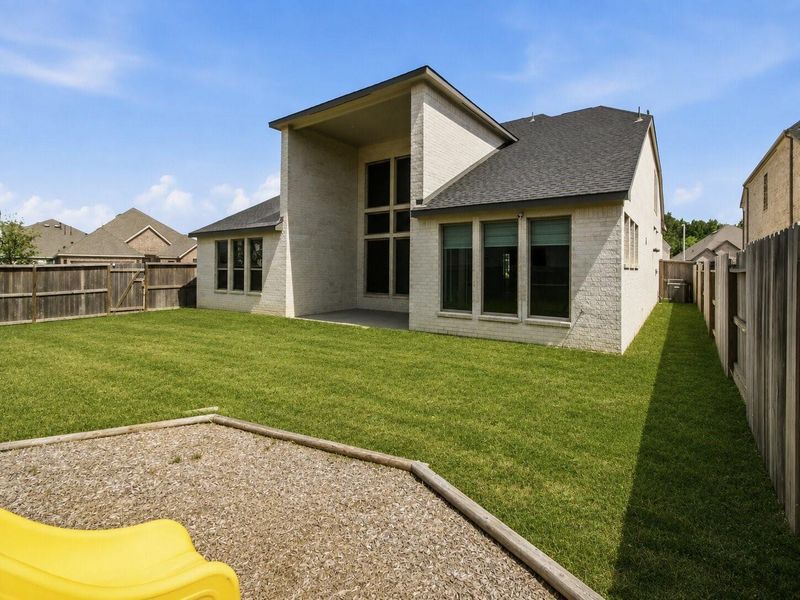 Exterior details and patio area of a home in The Trails, New Caney (Image 3). Exterior details and patio area of a home in The Trails, New Caney (Image 3).