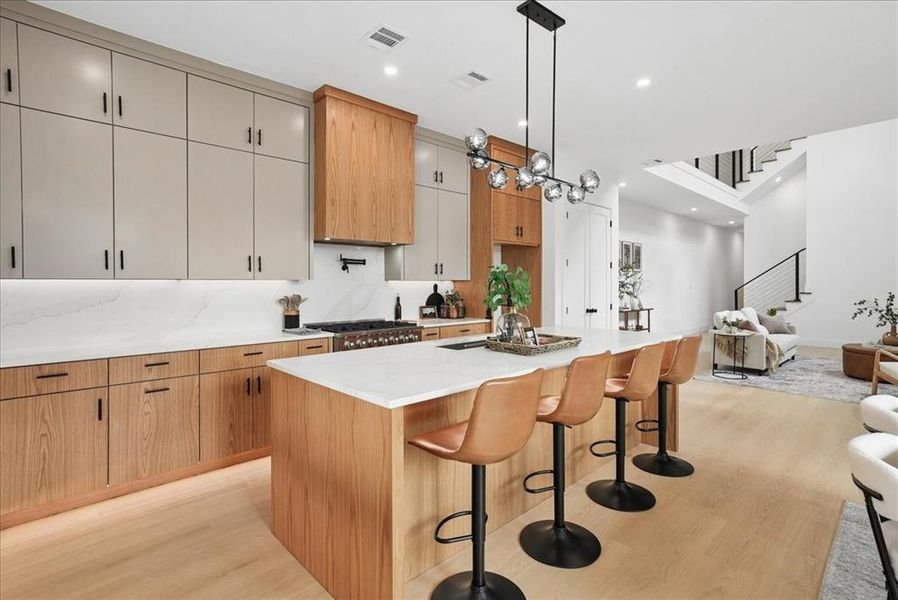 Furnished interior view inside a new home in , Dallas (Image 18).