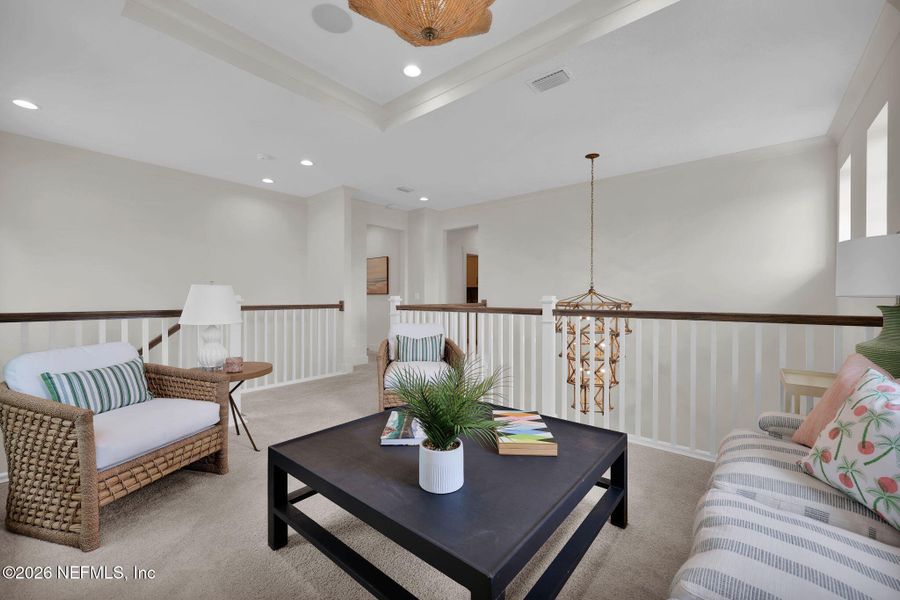 Furnished interior view inside a new home in Mariposa at EverRange 40' Series, Jacksonville (Image 40).